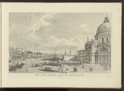 Vue sur le Grand Canal et la Santa Maria della Salute à Venise - Antonio Visentini
