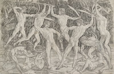 Bataille des hommes nus, vers 1470-1475 - Antonio Pollaiuolo