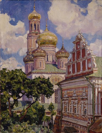 Nuages et dômes dorés. Le monastère Simonov, 1927 - Apollinari Mikhailovich Vasnetsov