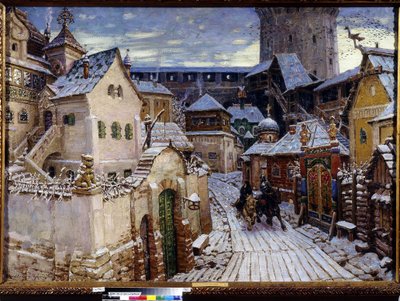 Une annonce. Un matin dans le Kremlin de Moscou - Apollinari Mikhailovich Vasnetsov