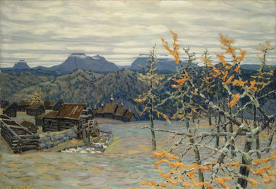 Village dans les montagnes de l