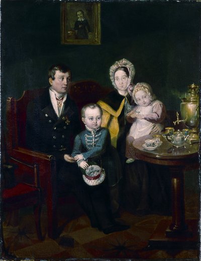 Portrait de famille, 1837 - Apollon Nikolayevich Mokritsky
