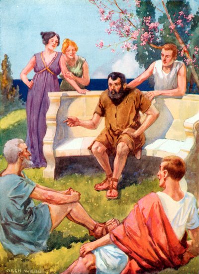 Ésope racontant ses histoires - Archibald Webb