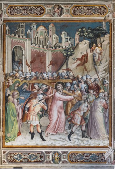 Scènes de la vie du Christ : Montée au Calvaire - Aretino Luca Spinello or Spinelli