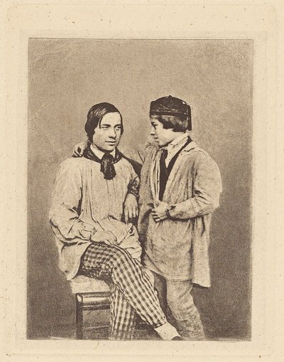 [Homme et garçon] - Armand Hippolyte Louis Fizeau