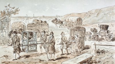 Exemples de moyens de transport du XVIIIe siècle, 1886 - Armand Jean Heins