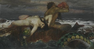 Allemand : Triton und Nereïde Triton et Néréide - Arnold Böcklin