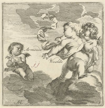 Représentation de la pauvreté et de la richesse - Arnold Houbraken