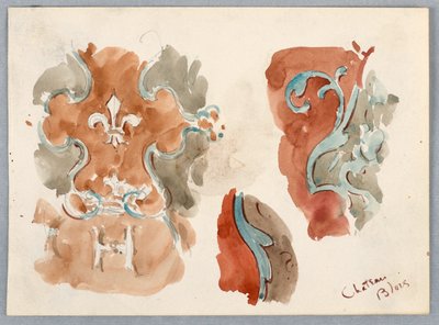 Esquisses de motifs muraux – Blois - Arnold William Brunner