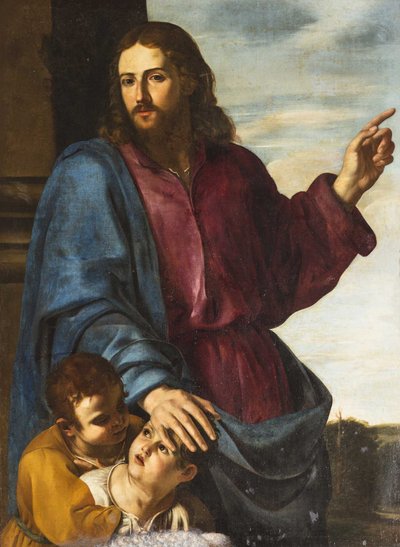 Le Christ bénissant les enfants Laissez venir à moi les petits enfants, vers 1629-1630 - Artemisia Gentileschi