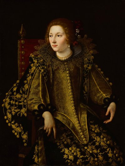Italien : Ritratto di una donna seduta (signora Caterina Savelli ) Portrait d