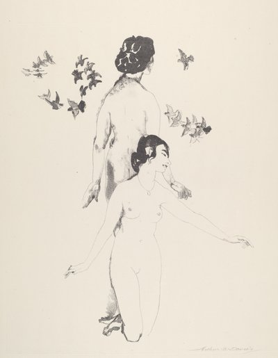 Colombes en cercle - Arthur B. Davies