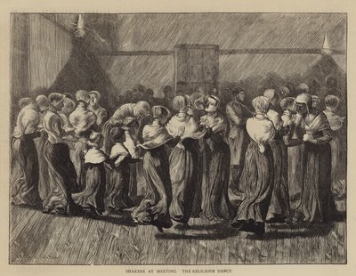 Shakers en réunion, la danse religieuse - Arthur Boyd Houghton