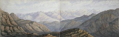 Coucher de soleil dans les montagnes - Arthur Cust