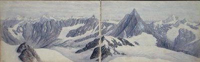 Vue depuis le Breithorn - Arthur Cust