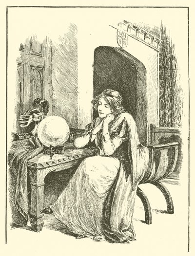 La Légende de Britomart, Britomart et le Miroir Magique - Arthur George Walker