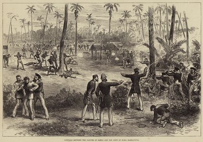 Conflit entre les natifs de Samoa et l