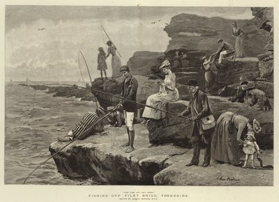 Pêche au large de Filey Brigg, Yorkshire - Arthur Hopkins