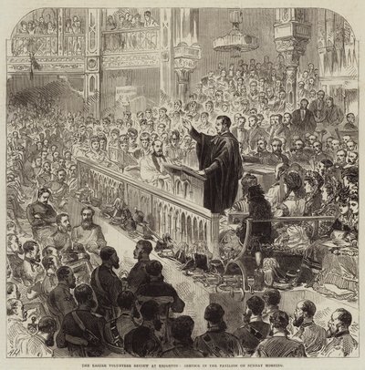 La Revue des volontaires de Pâques à Brighton, service dans le pavillon le dimanche matin - Arthur Hopkins