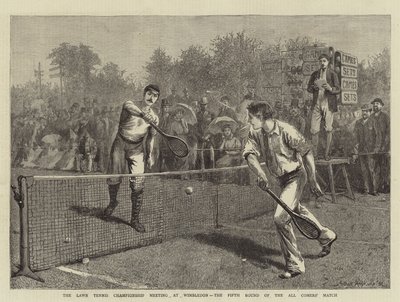 Le championnat de tennis sur gazon à Wimbledon, le cinquième tour du match des All Comers - Arthur Hopkins