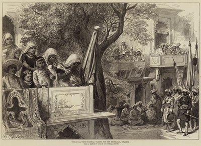 La visite royale en Inde, en attendant le Shahzadah, Gwalior - Arthur Hopkins
