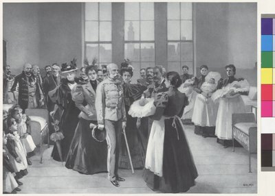 Empereur François-Joseph avec entourage - Arthur Lajos Halmi