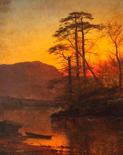 Soirée sur la rivière Ausable 1875 - Arthur Parton