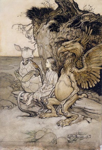 Alice et la Fausse Tortue, illustration des Aventures d