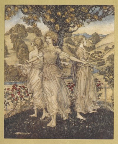 Tout au milieu du beau jardin, d