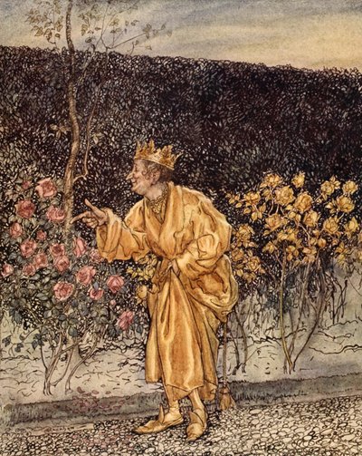 Chaque fleur changée en or, illustration de 