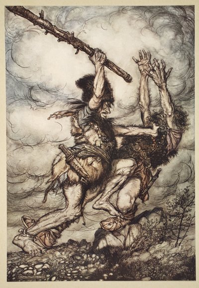 Fafner tue Fasolt, illustration de 