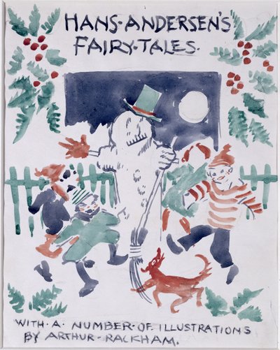 Croquis de couverture pour les contes de fées de Hans Andersen - Arthur Rackham