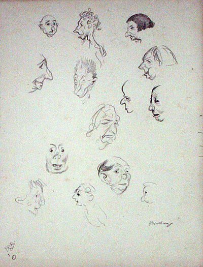 Visages grotesques - Arthur Rackham