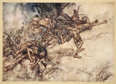 O monstrueux ! O étrange ! nous sommes hantés. Priez, maîtres ! fuyez, maîtres ! Aidez !, illustration de 