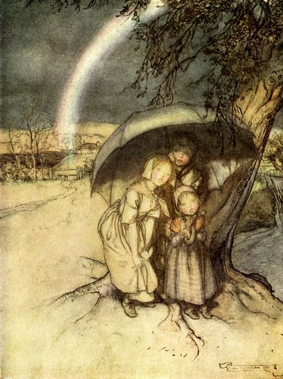 Pluie, pluie va en Espagne - Arthur Rackham