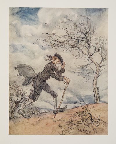 Marchant le long du profil d