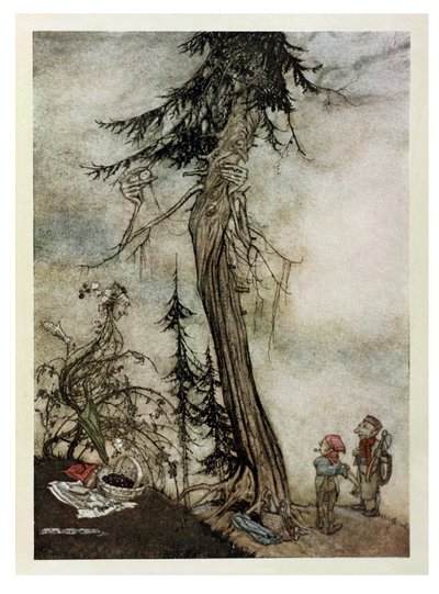 Le sapin et la ronce, illustration des 