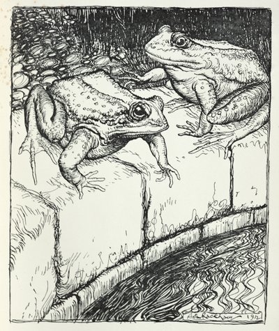 Les grenouilles et le puits, illustration de 