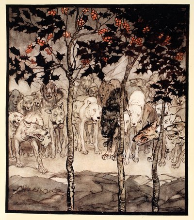 Ils se tenaient dehors, remplis de sauvagerie et de terreur, illustration de 