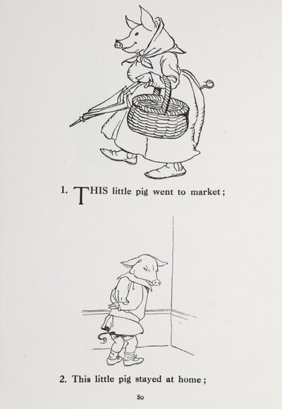 Ce petit cochon est allé au marché - comptine - Arthur Rackham