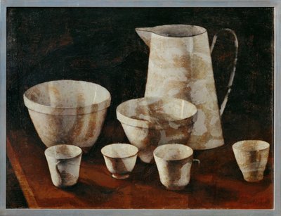 Nature morte avec pot et casseroles - Still-life with jug and pots - Arthur Segal