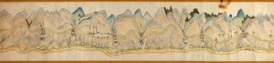 16 000. fourni. Orienté avec le nord à droite. Relief montré picturalement. Vue aérienne. Couvre la rivière Wei dans Baoji Xian, Shanxi Sheng jusqu