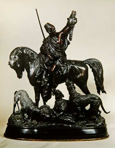 Kabyle revenant de la chasse, c.1870 - Arthur Waagen