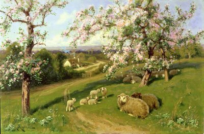 Printemps, une des quatre saisons (détail) - Arthur Walker Redgate