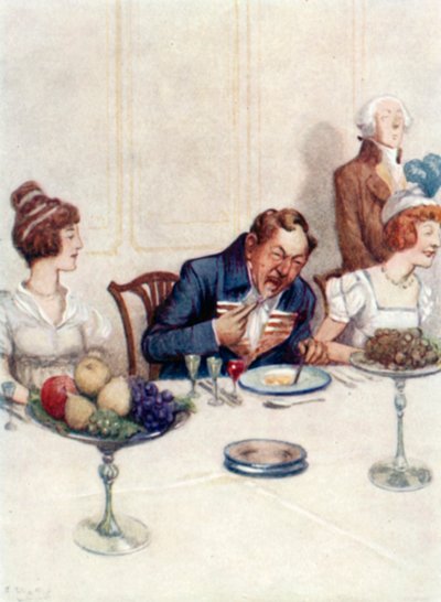 Illustration pour Orgueil et Préjugés de Jane Austen - Arthur Wallis Mills