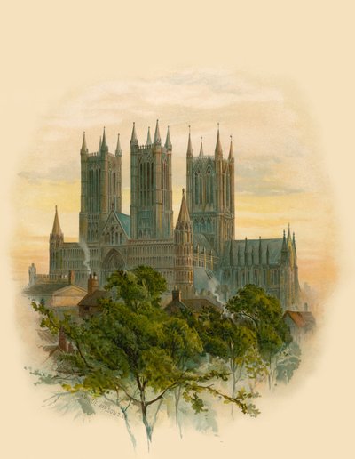 Cathédrale de Lincoln, sud-ouest - Arthur Wilde Parsons