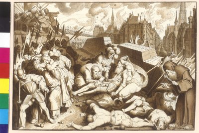 Lors du premier siège turc, le commandant comte Niklas saumon est mortellement frappé à la porte de Carinthie - Artist Unknown