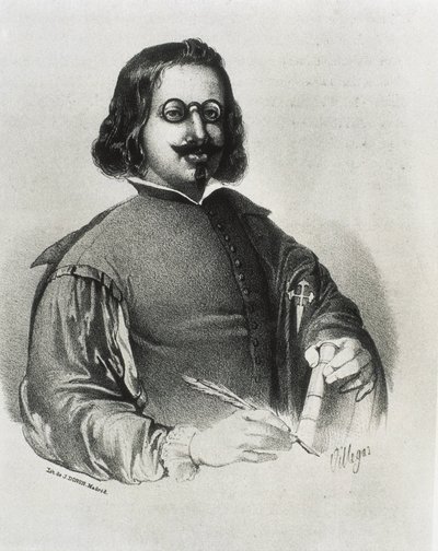 DONON, Julio (19e siècle). Francisco de Quevedo. Lithographie - Artist Unknown