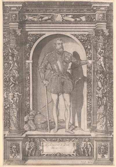 Duc de Modène et de Ferrare Alphonse II d