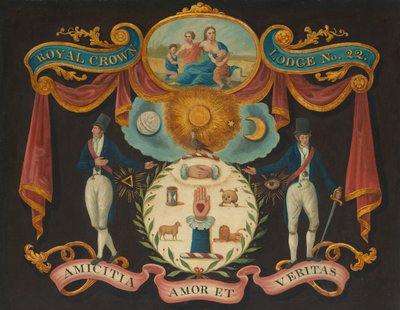 Emblèmes de la Royal Crown Lodge No. 22 - Artist Unknown